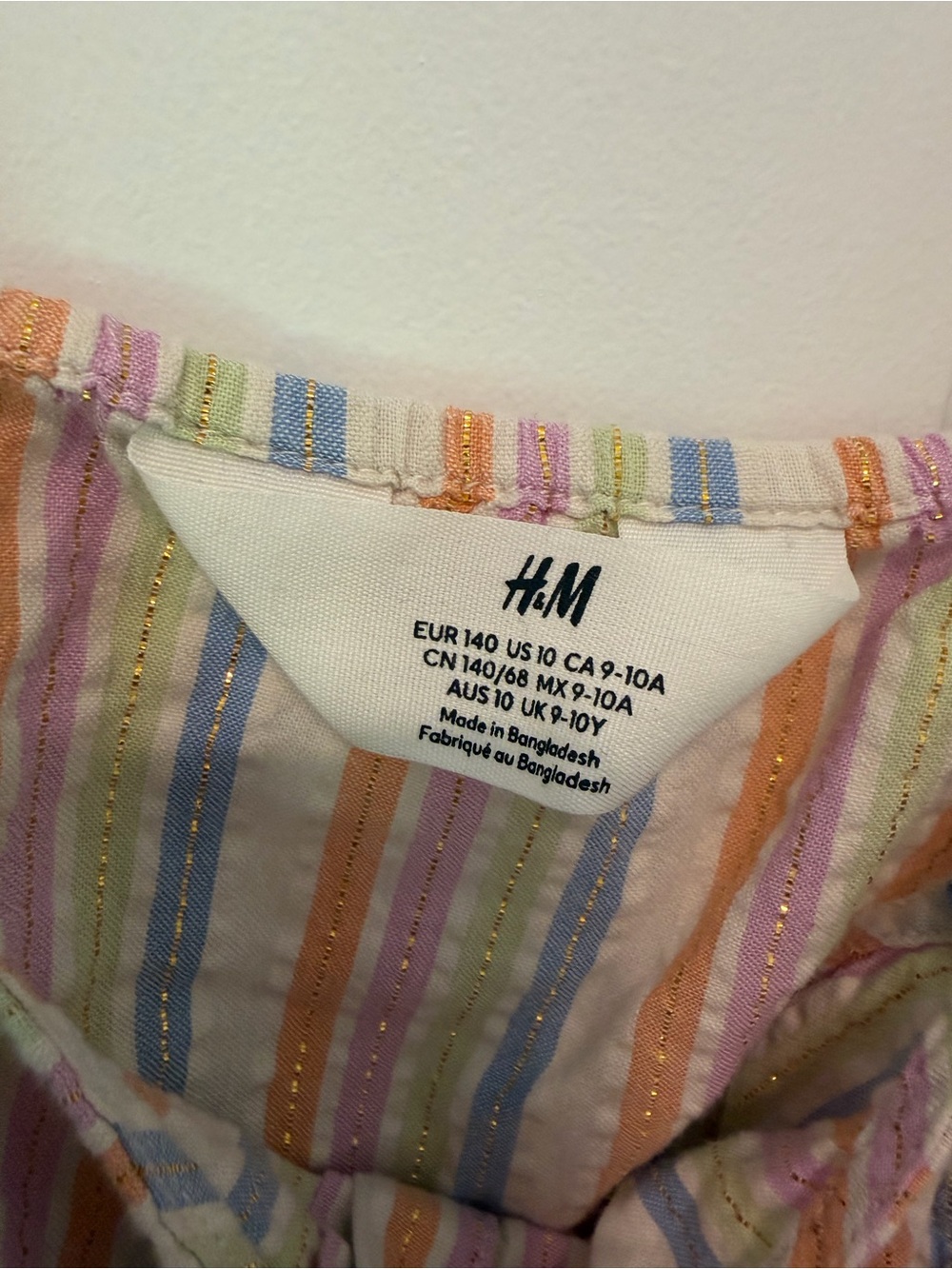 H&M Pastel Striped Tank and Shorts Set - Picture 2 of 4